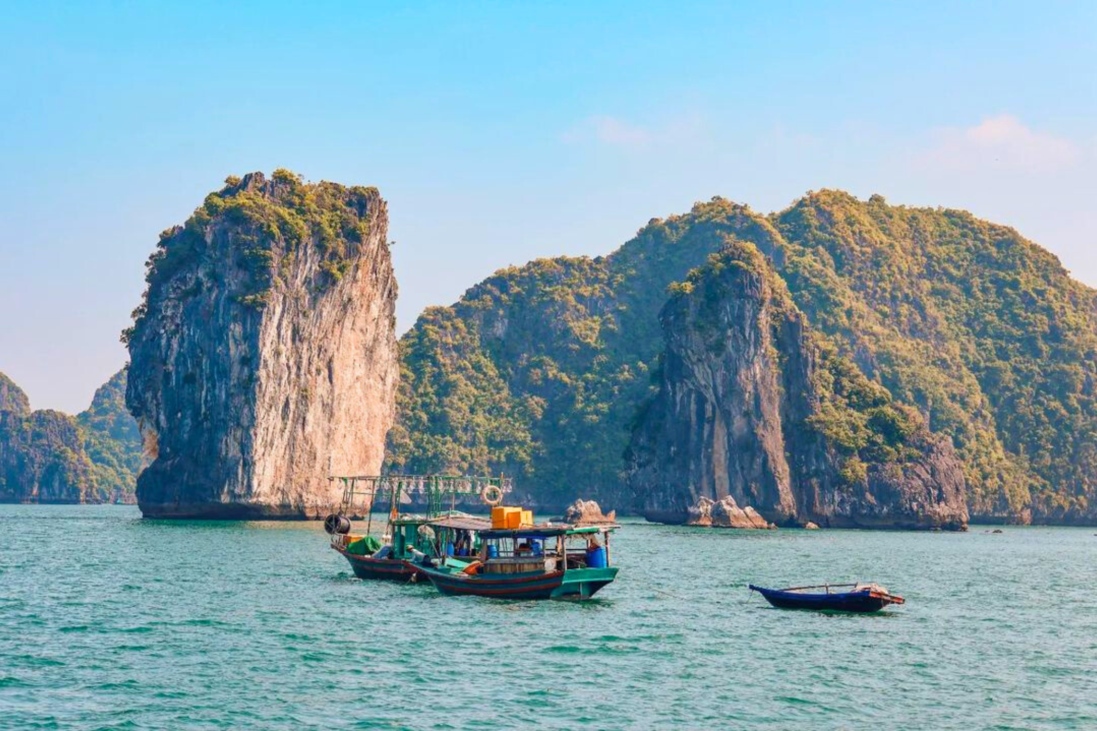 Peaceful moment on Lan Ha Bay, Cat Ba Island