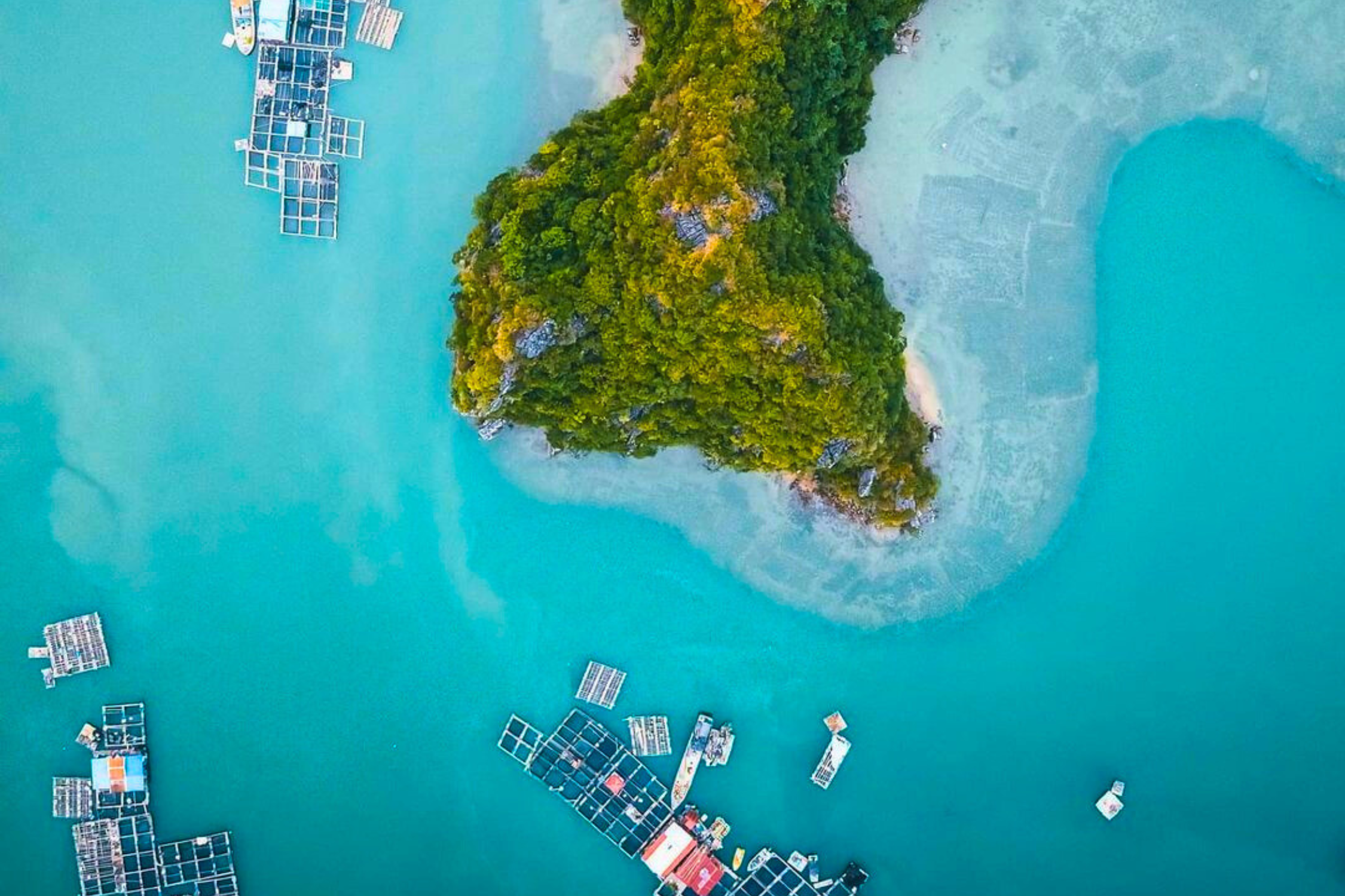 Cat Ba Island from above