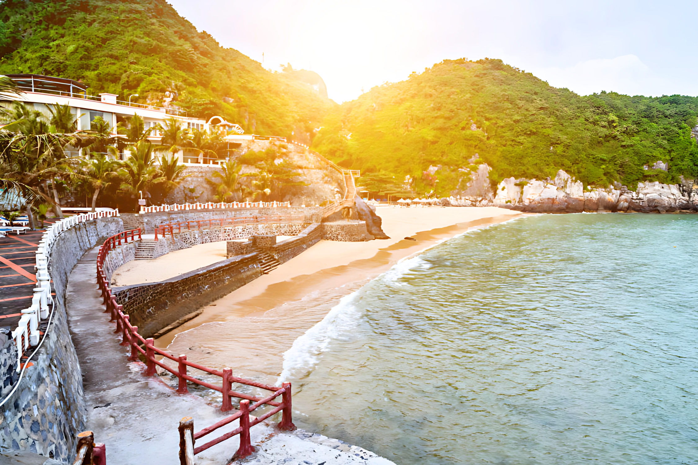 Cat Co Beach when sunrise