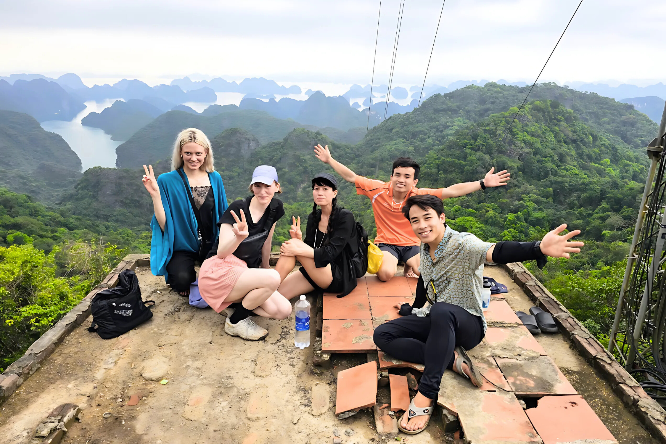 Hiking to the Navy Peak, Cat Ba National Park