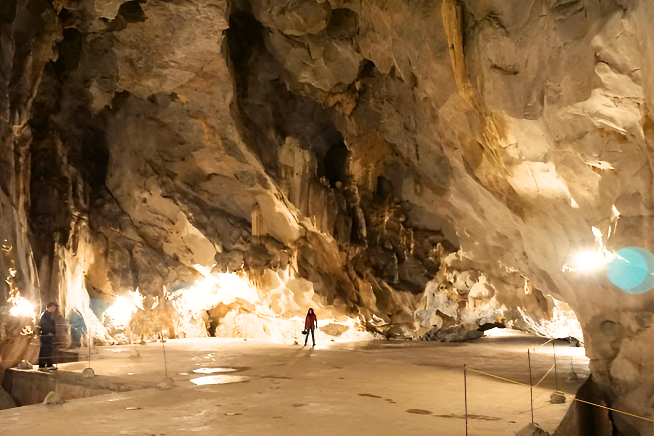 Majestic spacious area inside Quan Y Cave