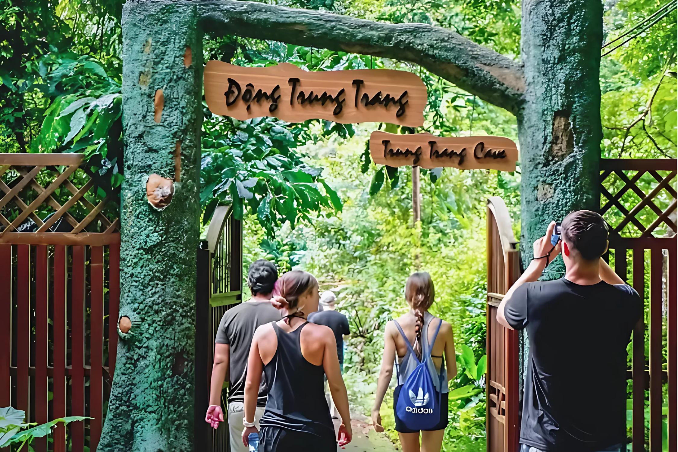 The entrance of Trung Trang cave